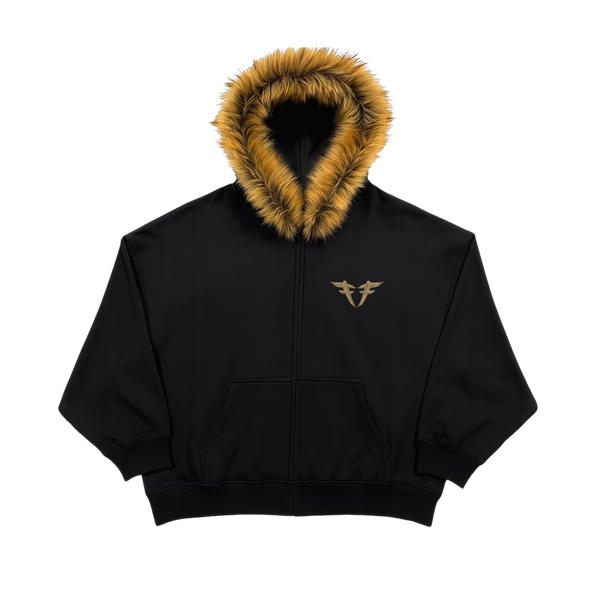 Fine By Mi Fur Hood Zip Jacket