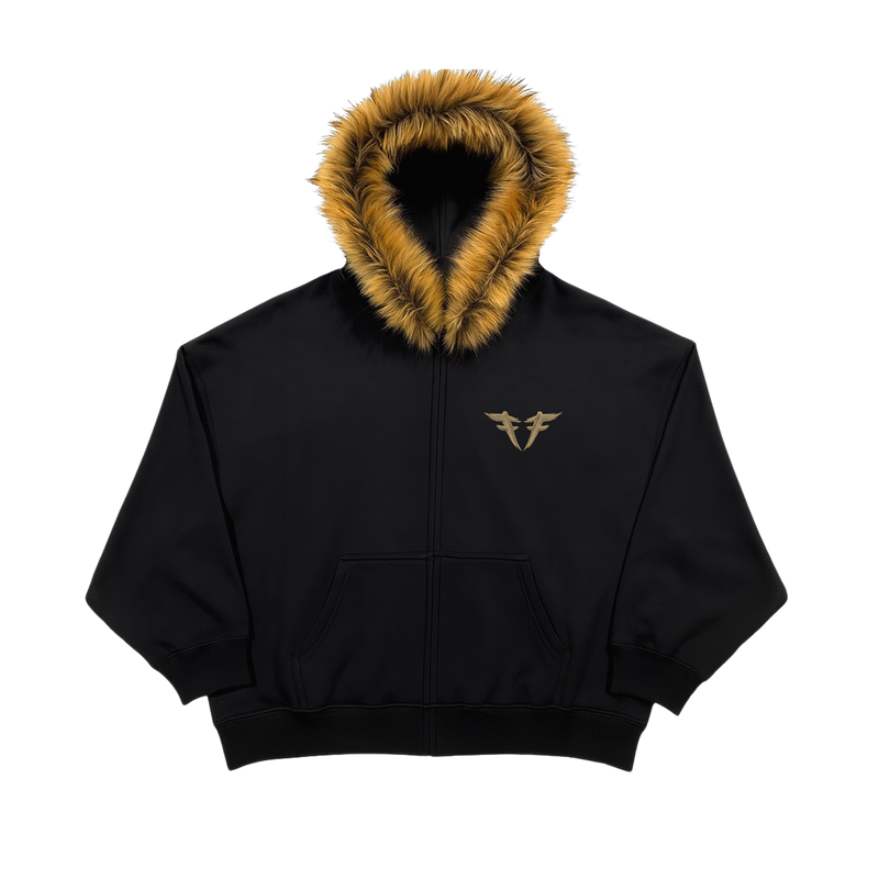 Fine By Mi Fur Hood Zip Jacket