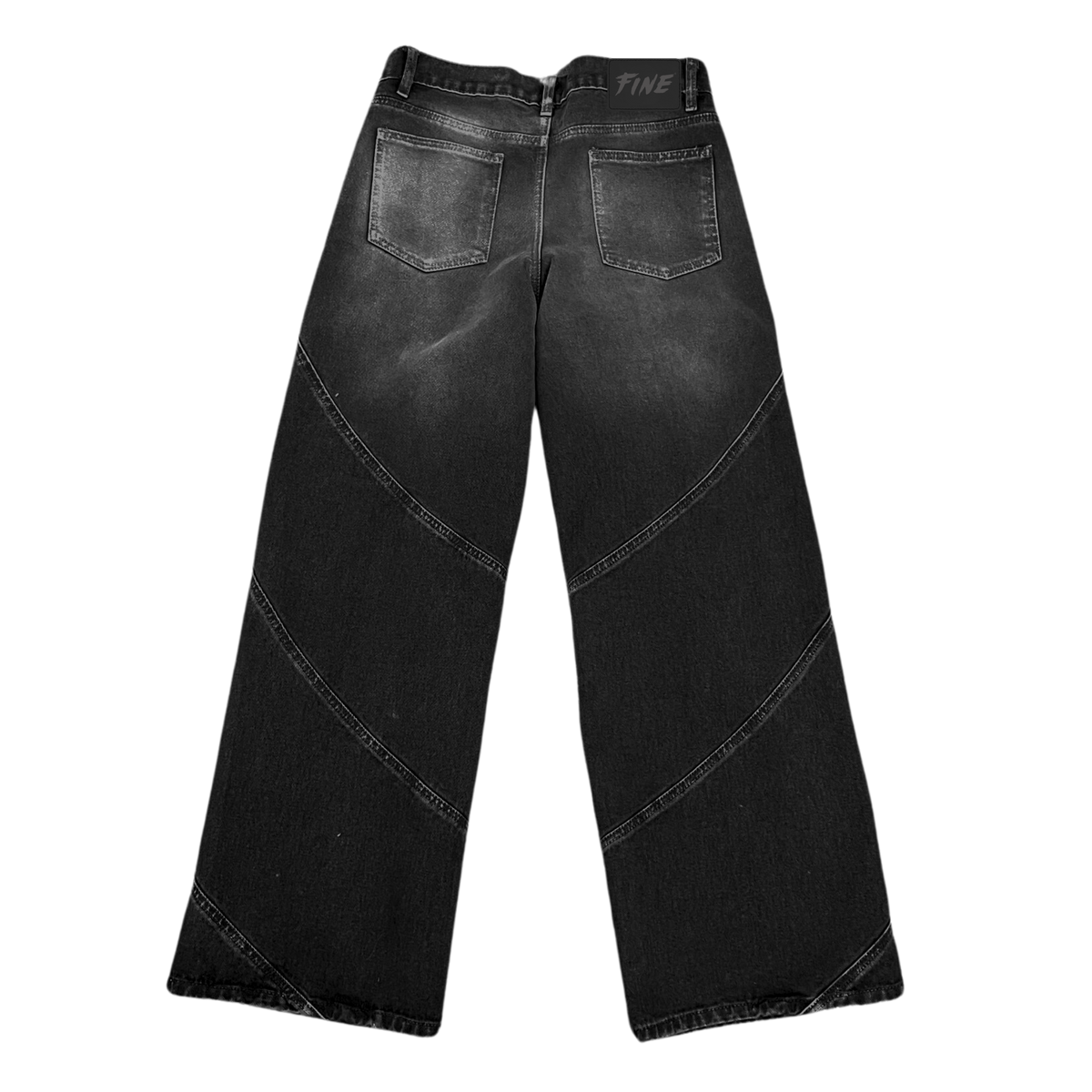 Fine By Mi Stepper Wide Denim Pants