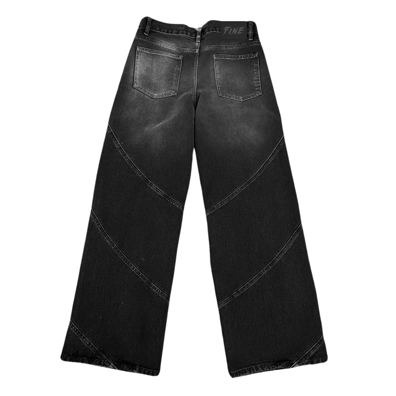 Fine By Mi Stepper Wide Denim Pants