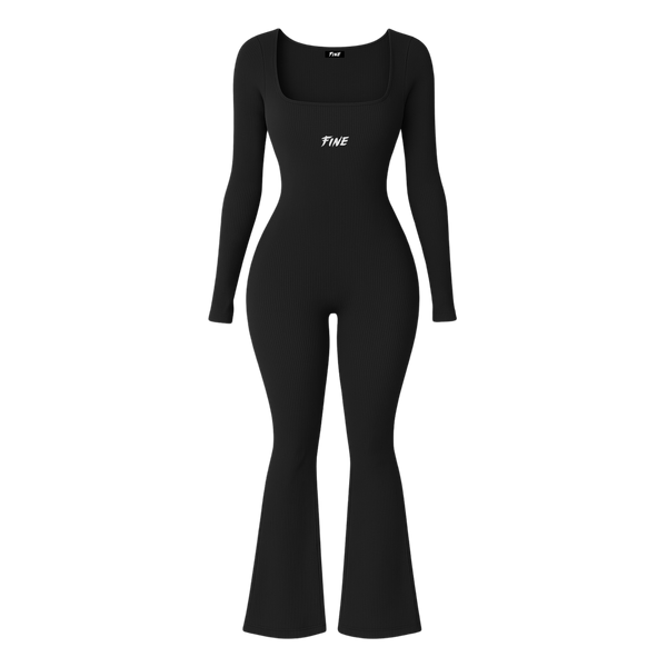 Fine By Mi Ribbed Stretch Jumpsuit