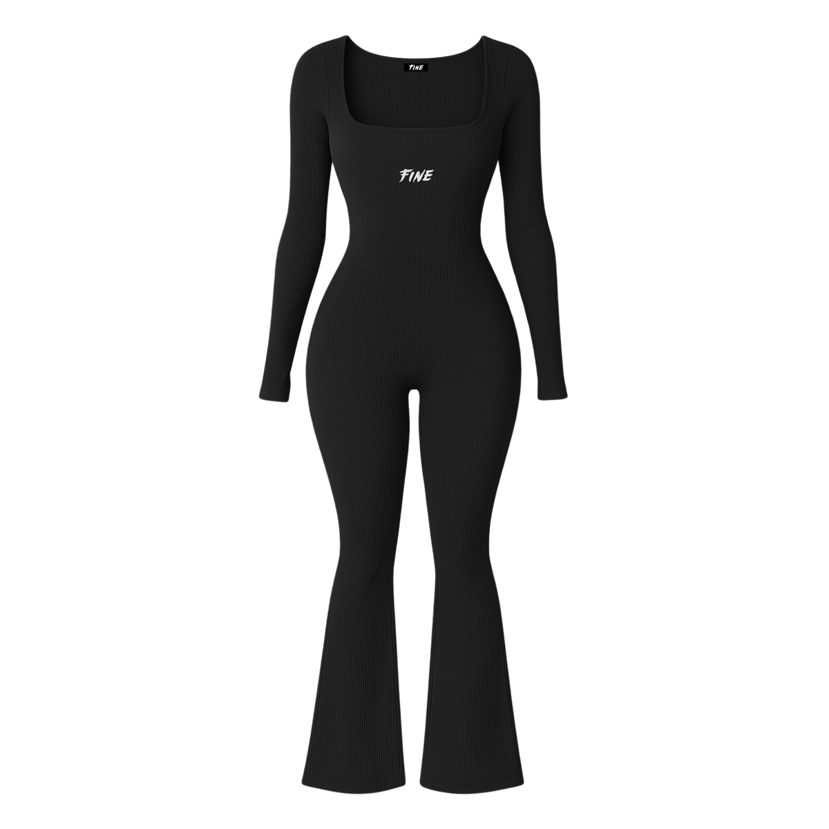 Fine By Mi Ribbed Stretch Jumpsuit